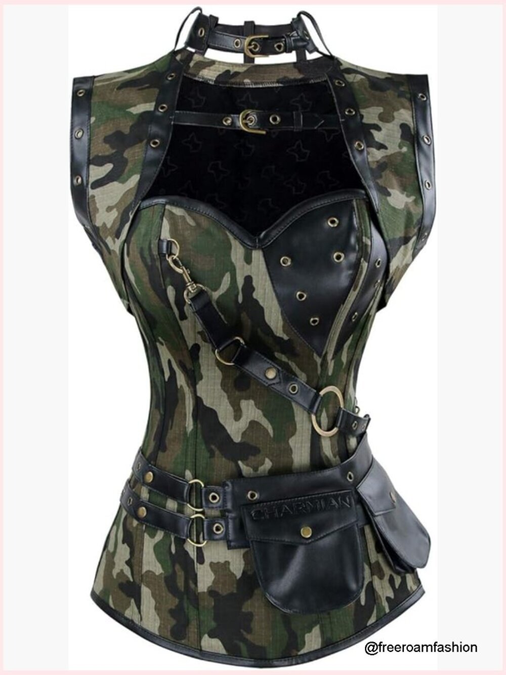 Steampunk Spiral Steel Boned Vintage Retro Corset Top Bustier